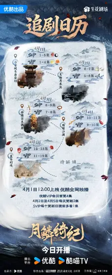 月鳞绮纪 日历海报