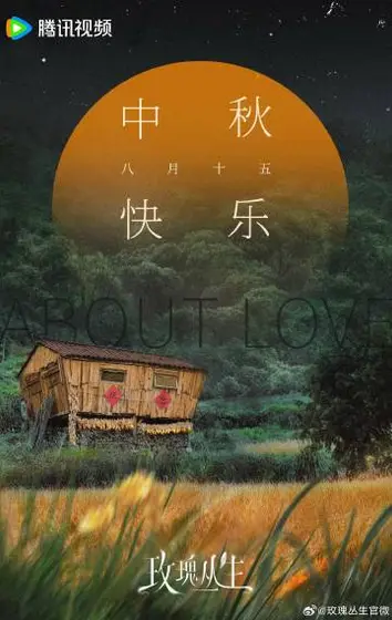 玫瑰丛生 节日海报