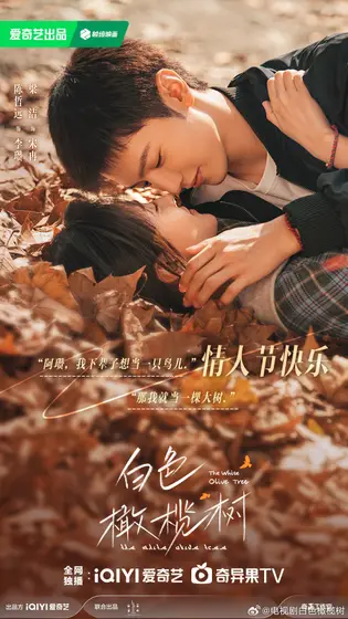 白色橄榄树 节日海报