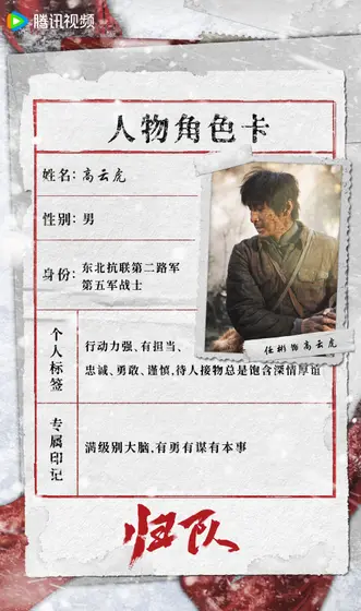归队 角色海报